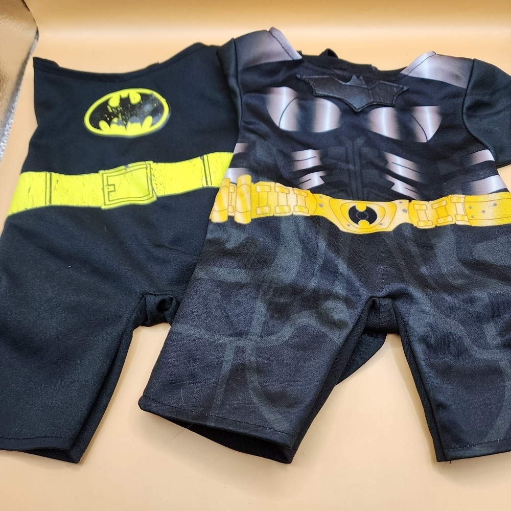 2 Build A Bear Batman Outfits Clothes DC Comics BABW - Picture 1 of 5